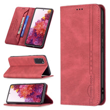 Load image into Gallery viewer, Magnetic RFID Blocking Anti-Theft Leather Case with Holder &amp; Card Slots &amp; Wallet, For Samsung Galaxy A71, For Samsung Galaxy A72 5G / 4G, For Samsung Galaxy S20+, For Samsung Galaxy S20 Ultra, For Samsung Galaxy S20 FE, For Samsung Galaxy S20          ...