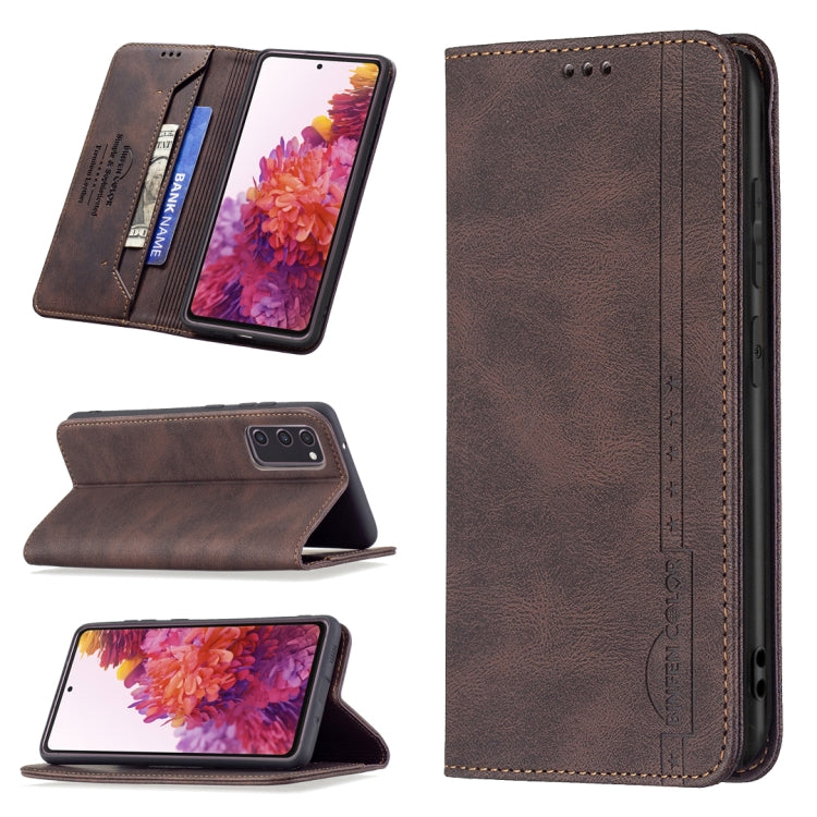 Magnetic RFID Blocking Anti-Theft Leather Case with Holder & Card Slots & Wallet, For Samsung Galaxy A71, For Samsung Galaxy A72 5G / 4G, For Samsung Galaxy S20+, For Samsung Galaxy S20 Ultra, For Samsung Galaxy S20 FE, For Samsung Galaxy S20          ...