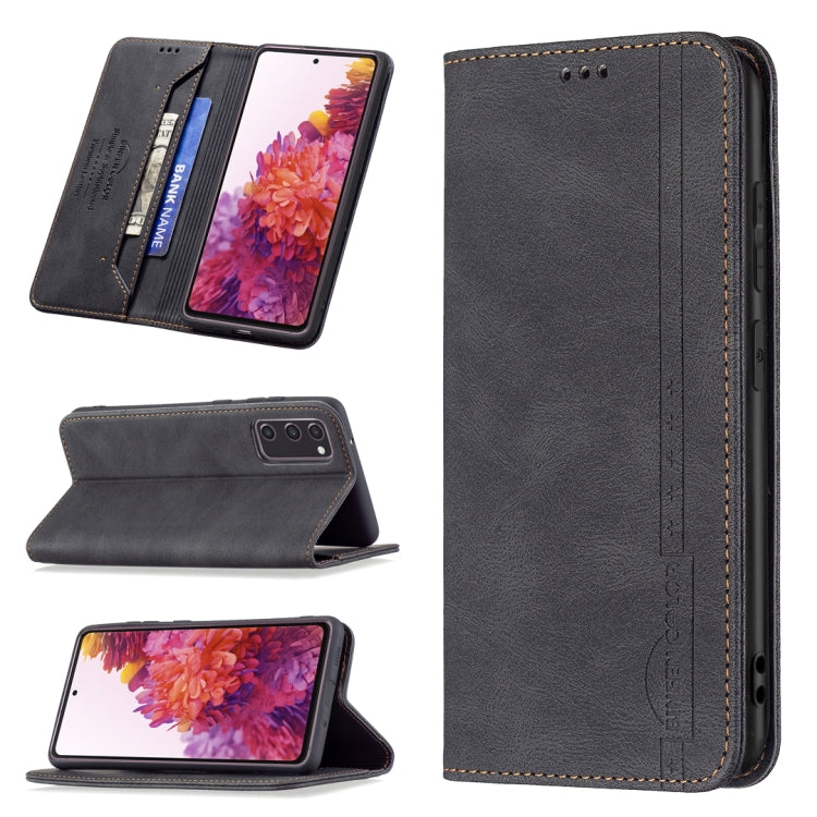Magnetic RFID Blocking Anti-Theft Leather Case with Holder & Card Slots & Wallet, For Samsung Galaxy A71, For Samsung Galaxy A72 5G / 4G, For Samsung Galaxy S20+, For Samsung Galaxy S20 Ultra, For Samsung Galaxy S20 FE, For Samsung Galaxy S20          ...