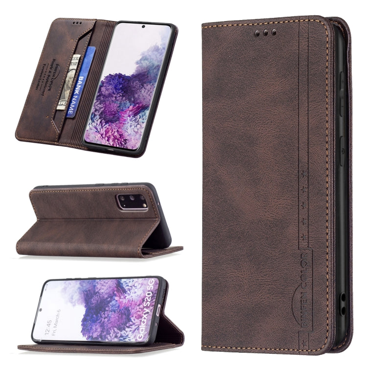 Magnetic RFID Blocking Anti-Theft Leather Case with Holder & Card Slots & Wallet, For Samsung Galaxy A71, For Samsung Galaxy A72 5G / 4G, For Samsung Galaxy S20+, For Samsung Galaxy S20 Ultra, For Samsung Galaxy S20 FE, For Samsung Galaxy S20          ...