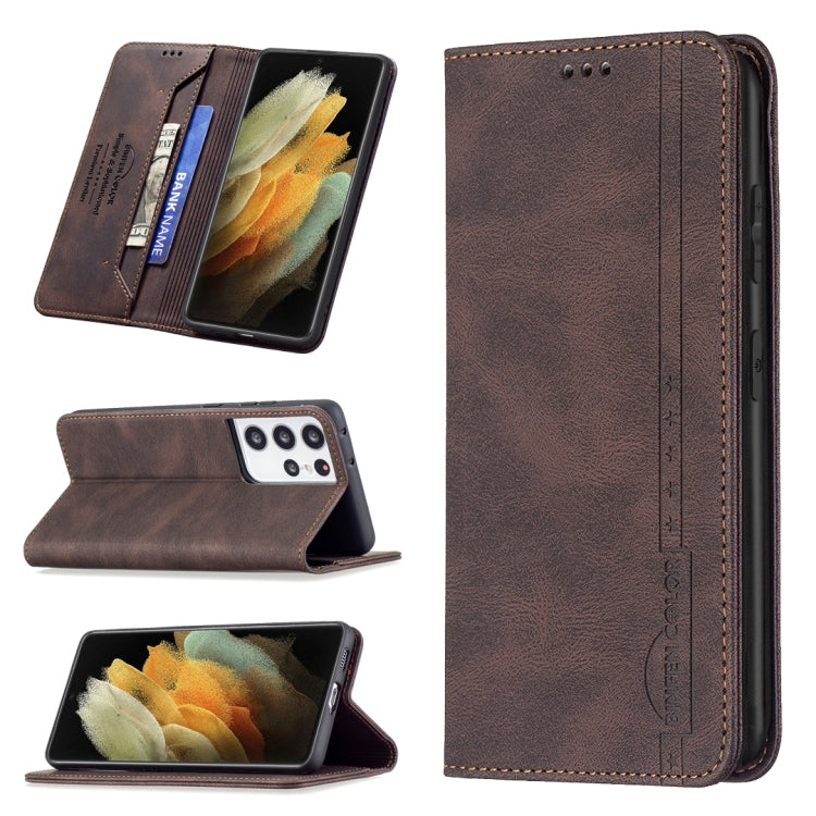 Magnetic RFID Blocking Anti-Theft Leather Case with Holder & Card Slots & Wallet, For Samsung Galaxy A71, For Samsung Galaxy A72 5G / 4G, For Samsung Galaxy S20+, For Samsung Galaxy S20 Ultra, For Samsung Galaxy S20 FE, For Samsung Galaxy S20          ...