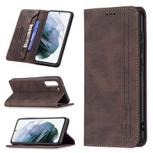 Load image into Gallery viewer, Magnetic RFID Blocking Anti-Theft Leather Case with Holder &amp; Card Slots &amp; Wallet, For Samsung Galaxy A71, For Samsung Galaxy A72 5G / 4G, For Samsung Galaxy S20+, For Samsung Galaxy S20 Ultra, For Samsung Galaxy S20 FE, For Samsung Galaxy S20          ...