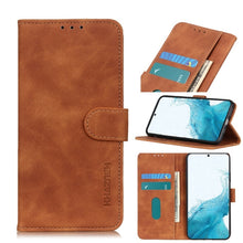 Load image into Gallery viewer, KHAZNEH Retro Texture PU + TPU Horizontal Flip Leather Case with Holder &amp; Card Slots &amp; Wallet, For Samsung Galaxy S22 5G, For Samsung Galaxy S22+ 5G, For Samsung Galaxy S22 Ultra 5G, For Xiaomi Civi 5G