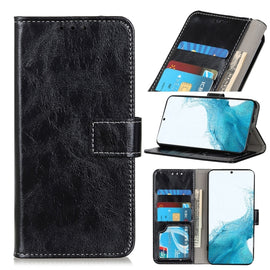 Retro Crazy Horse Texture Horizontal Flip Leather Case with Holder & Card Slots & Photo Frame & Wallet, For Samsung Galaxy S22 5G, For Samsung Galaxy S22+ 5G, For Samsung Galaxy S22 Ultra 5G, For Xiaomi Civi 5G