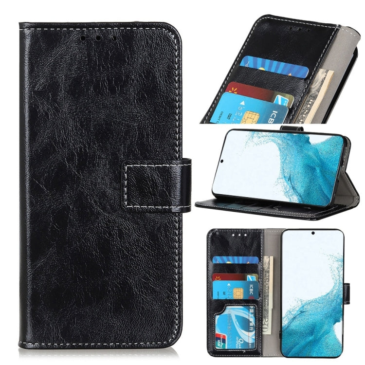Retro Crazy Horse Texture Horizontal Flip Leather Case with Holder & Card Slots & Photo Frame & Wallet, For Samsung Galaxy S22 5G, For Samsung Galaxy S22+ 5G, For Samsung Galaxy S22 Ultra 5G, For Xiaomi Civi 5G