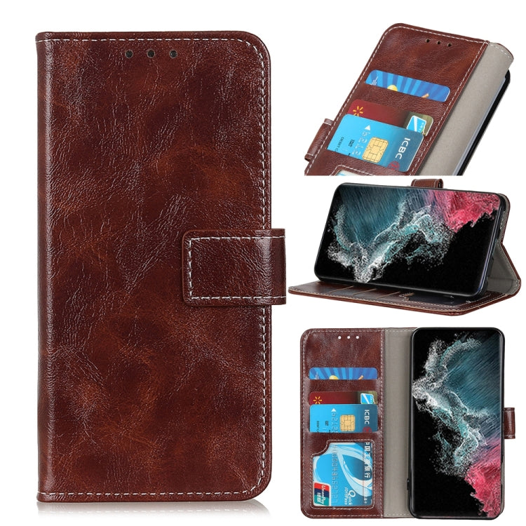 Retro Crazy Horse Texture Horizontal Flip Leather Case with Holder & Card Slots & Photo Frame & Wallet, For Samsung Galaxy S22 5G, For Samsung Galaxy S22+ 5G, For Samsung Galaxy S22 Ultra 5G, For Xiaomi Civi 5G