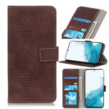 Load image into Gallery viewer, Magnetic Crocodile Texture Horizontal Flip Leather Case with Holder &amp; Card Slots &amp; Wallet, For Samsung Galaxy S22 5G, For Samsung Galaxy S22+ 5G, For Samsung Galaxy S22 Ultra 5G, For Xiaomi Civi 5G
