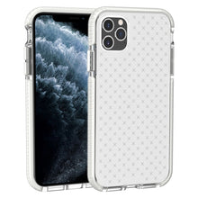 Load image into Gallery viewer, Grid Pattern Shockproof Transparent TPU Protective Case, For iPhone 11 Pro, For iPhone 11, For iPhone 11 Pro Max