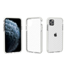 Load image into Gallery viewer, Grid Pattern Shockproof Transparent TPU Protective Case, For iPhone 11 Pro, For iPhone 11, For iPhone 11 Pro Max