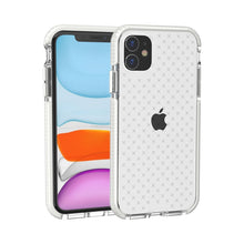 Load image into Gallery viewer, Grid Pattern Shockproof Transparent TPU Protective Case, For iPhone 11 Pro, For iPhone 11, For iPhone 11 Pro Max