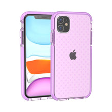 Load image into Gallery viewer, Grid Pattern Shockproof Transparent TPU Protective Case, For iPhone 11 Pro, For iPhone 11, For iPhone 11 Pro Max