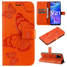 Load image into Gallery viewer, Pressed Printing Butterfly Pattern Horizontal Flip PU Leather Case with Holder &amp; Card Slots &amp; Wallet &amp; Lanyard, For vivo Y20 / Y20a / Y20s, For vivo Y21 2021 / Y21s / Y33s, For Xiaomi Mi 11T / 11T Pro