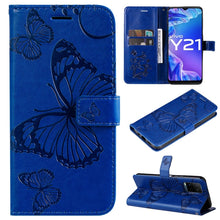 Load image into Gallery viewer, Pressed Printing Butterfly Pattern Horizontal Flip PU Leather Case with Holder &amp; Card Slots &amp; Wallet &amp; Lanyard, For vivo Y20 / Y20a / Y20s, For vivo Y21 2021 / Y21s / Y33s, For Xiaomi Mi 11T / 11T Pro