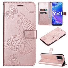 Load image into Gallery viewer, Pressed Printing Butterfly Pattern Horizontal Flip PU Leather Case with Holder &amp; Card Slots &amp; Wallet &amp; Lanyard, For vivo Y20 / Y20a / Y20s, For vivo Y21 2021 / Y21s / Y33s, For Xiaomi Mi 11T / 11T Pro