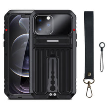 Load image into Gallery viewer, Armor Shockproof Splash-proof Dust-proof Phone Case with Holder, For iPhone 13, For iPhone 13 Pro, For iPhone 13 Pro Max, For iPhone 12, For iPhone 12 Pro, For iPhone 12 Pro Max