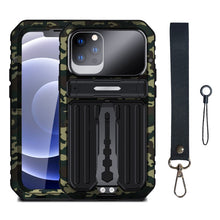 Load image into Gallery viewer, Armor Shockproof Splash-proof Dust-proof Phone Case with Holder, For iPhone 13, For iPhone 13 Pro, For iPhone 13 Pro Max, For iPhone 12, For iPhone 12 Pro, For iPhone 12 Pro Max