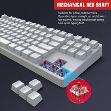Load image into Gallery viewer, HXSJ L600 87 Keys USB-C / Type-C Wired Red Shaft Mechanical Keyboard with Cool Backlight