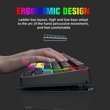 Load image into Gallery viewer, HXSJ L600 87 Keys USB-C / Type-C Wired Red Shaft Mechanical Keyboard with Cool Backlight