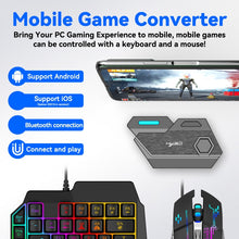 Load image into Gallery viewer, HXSJ P3 Bluetooth 5.0 Keyboard Mouse Converter Shooting Game Auxiliary Tool