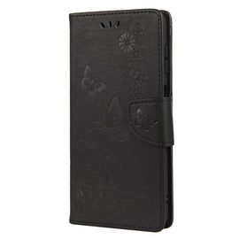 Butterfly Embossed Horizontal Flip Leather Phone Case with Card Slot & Holder, For Samsung Galaxy A13 5G