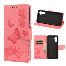 Load image into Gallery viewer, Butterfly Embossed Horizontal Flip Leather Phone Case with Card Slot &amp; Holder, For Samsung Galaxy A13 5G