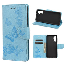 Load image into Gallery viewer, Butterfly Embossed Horizontal Flip Leather Phone Case with Card Slot &amp; Holder, For Samsung Galaxy A13 5G