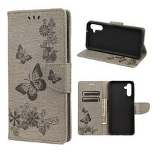Load image into Gallery viewer, Butterfly Embossed Horizontal Flip Leather Phone Case with Card Slot &amp; Holder, For Samsung Galaxy A13 5G