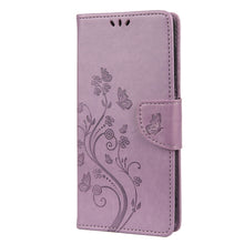 Load image into Gallery viewer, Butterfly Flower Pattern Horizontal Flip Leather Phone Case with Card Slot &amp; Holder, For Samsung Galaxy A13 5G