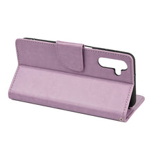 Load image into Gallery viewer, Butterfly Flower Pattern Horizontal Flip Leather Phone Case with Card Slot &amp; Holder, For Samsung Galaxy A13 5G