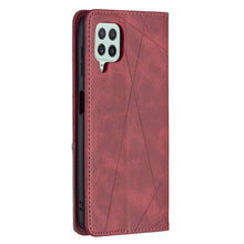 Load image into Gallery viewer, Rhombus Texture Horizontal Flip Magnetic Leather Phone Case with Holder &amp; Card Slots, For Samsung Galaxy A22 4G
