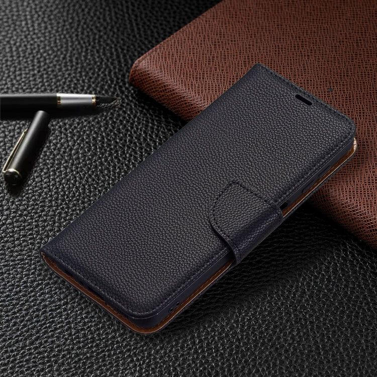 Litchi Texture Pure Color Horizontal Flip Leather Phone Case with Holder & Card Slots & Wallet & Lanyard, For Samsung Galaxy A22 4G