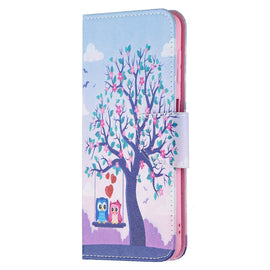 Colored Drawing Pattern Horizontal Flip Leather Phone Case with Holder & Card Slots & Wallet, For Samsung Galaxy A22 4G