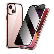 Load image into Gallery viewer, Anti-peeping Magnetic Metal Frame Double-sided Tempered Glass Phone Case, For iPhone 13 mini, For iPhone 13, For iPhone 13 Pro, For iPhone 13 Pro Max