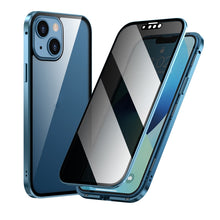 Load image into Gallery viewer, Anti-peeping Magnetic Metal Frame Double-sided Tempered Glass Phone Case, For iPhone 13 mini, For iPhone 13, For iPhone 13 Pro, For iPhone 13 Pro Max