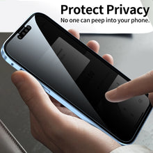 Load image into Gallery viewer, Anti-peeping Magnetic Metal Frame Double-sided Tempered Glass Phone Case, For iPhone 13 mini, For iPhone 13, For iPhone 13 Pro, For iPhone 13 Pro Max