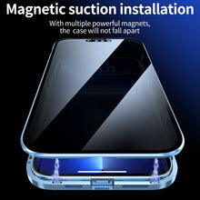 Load image into Gallery viewer, Anti-peeping Magnetic Metal Frame Double-sided Tempered Glass Phone Case, For iPhone 13 mini, For iPhone 13, For iPhone 13 Pro, For iPhone 13 Pro Max
