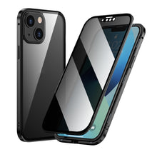 Load image into Gallery viewer, Anti-peeping Magnetic Metal Frame Double-sided Tempered Glass Phone Case, For iPhone 13 mini, For iPhone 13, For iPhone 13 Pro, For iPhone 13 Pro Max