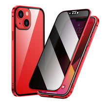 Load image into Gallery viewer, Anti-peeping Magnetic Metal Frame Double-sided Tempered Glass Phone Case, For iPhone 13 mini, For iPhone 13, For iPhone 13 Pro, For iPhone 13 Pro Max