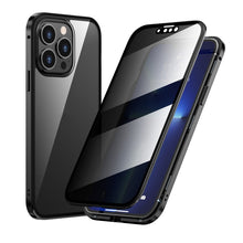 Load image into Gallery viewer, Anti-peeping Magnetic Metal Frame Double-sided Tempered Glass Phone Case, For iPhone 13 mini, For iPhone 13, For iPhone 13 Pro, For iPhone 13 Pro Max