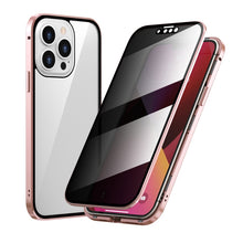 Load image into Gallery viewer, Anti-peeping Magnetic Metal Frame Double-sided Tempered Glass Phone Case, For iPhone 13 mini, For iPhone 13, For iPhone 13 Pro, For iPhone 13 Pro Max