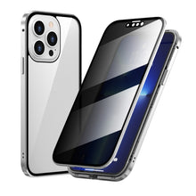 Load image into Gallery viewer, Anti-peeping Magnetic Metal Frame Double-sided Tempered Glass Phone Case, For iPhone 13 mini, For iPhone 13, For iPhone 13 Pro, For iPhone 13 Pro Max