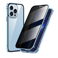 Load image into Gallery viewer, Anti-peeping Magnetic Metal Frame Double-sided Tempered Glass Phone Case, For iPhone 13 mini, For iPhone 13, For iPhone 13 Pro, For iPhone 13 Pro Max