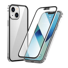 Load image into Gallery viewer, HD Magnetic Metal Frame Double-sided Tempered Glass Phone Case, For iPhone 13, For iPhone 13 Pro, For iPhone 13 Pro Max, For iPhone 13 mini