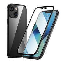 Load image into Gallery viewer, HD Magnetic Metal Frame Double-sided Tempered Glass Phone Case, For iPhone 13, For iPhone 13 Pro, For iPhone 13 Pro Max, For iPhone 13 mini