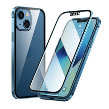 Load image into Gallery viewer, HD Magnetic Metal Frame Double-sided Tempered Glass Phone Case, For iPhone 13, For iPhone 13 Pro, For iPhone 13 Pro Max, For iPhone 13 mini