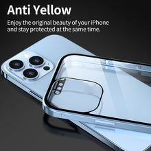 Load image into Gallery viewer, HD Magnetic Metal Frame Double-sided Tempered Glass Phone Case, For iPhone 13, For iPhone 13 Pro, For iPhone 13 Pro Max, For iPhone 13 mini