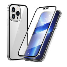 Load image into Gallery viewer, HD Magnetic Metal Frame Double-sided Tempered Glass Phone Case, For iPhone 13, For iPhone 13 Pro, For iPhone 13 Pro Max, For iPhone 13 mini