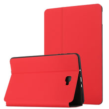 Load image into Gallery viewer, Dual-Folding Horizontal Flip Tablet Leather Case with Holder &amp; Sleep / Wake-up Function, For Samsung Galaxy Tab A 8.0 2019 SM-T290, For Samsung Galaxy Tab A 10.1 2019, For Samsung Galaxy Tab A 10.1 T580/T585C, For Samsung Galaxy Tab A7 10.4 T500       ...