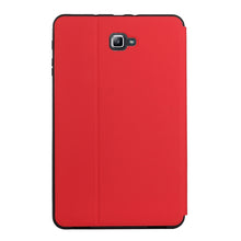 Load image into Gallery viewer, Dual-Folding Horizontal Flip Tablet Leather Case with Holder &amp; Sleep / Wake-up Function, For Samsung Galaxy Tab A 8.0 2019 SM-T290, For Samsung Galaxy Tab A 10.1 2019, For Samsung Galaxy Tab A 10.1 T580/T585C, For Samsung Galaxy Tab A7 10.4 T500       ...