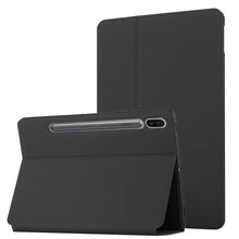 Load image into Gallery viewer, Dual-Folding Horizontal Flip Tablet Leather Case with Holder &amp; Sleep / Wake-up Function, For Samsung Galaxy Tab A 8.0 2019 SM-T290, For Samsung Galaxy Tab A 10.1 2019, For Samsung Galaxy Tab A 10.1 T580/T585C, For Samsung Galaxy Tab A7 10.4 T500       ...